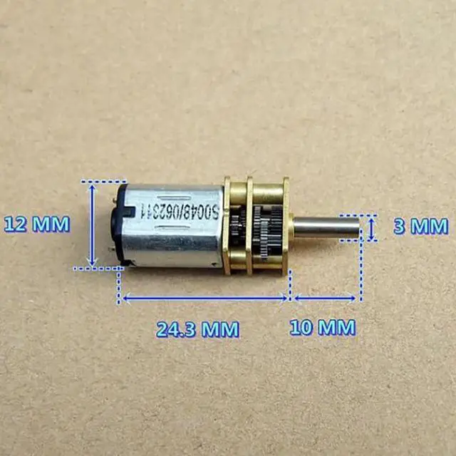 Alt view image 4 of 5 - GA12-N20 Precision Geared Motor DC5V 75RPM 18MA Motor for Robot/Smart Car/Electronic Lock DC3-6V Electric Machinery 1198