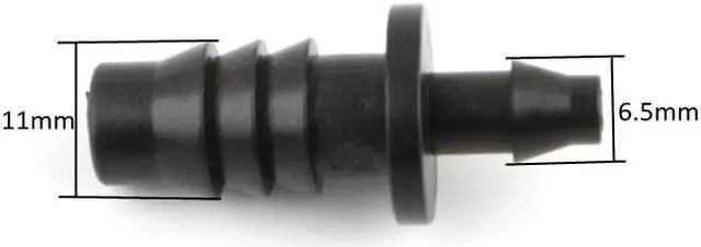 Alt view image 2 of 4 - 20pcs UP-CLOUD 8/11mm to 4/7mm Hose Barbed Straight Reducing Connector Garden Drip Irrigation System Parts Tube Repair Adapter