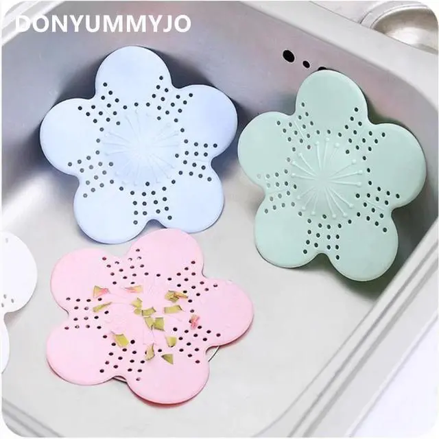 Main image of Drain Hair Stopper Bath Catcher Kitchen Sink Strainer Sewer Filter Shower Cover, Bath Sink Strainer Waste Plug Floor Filter