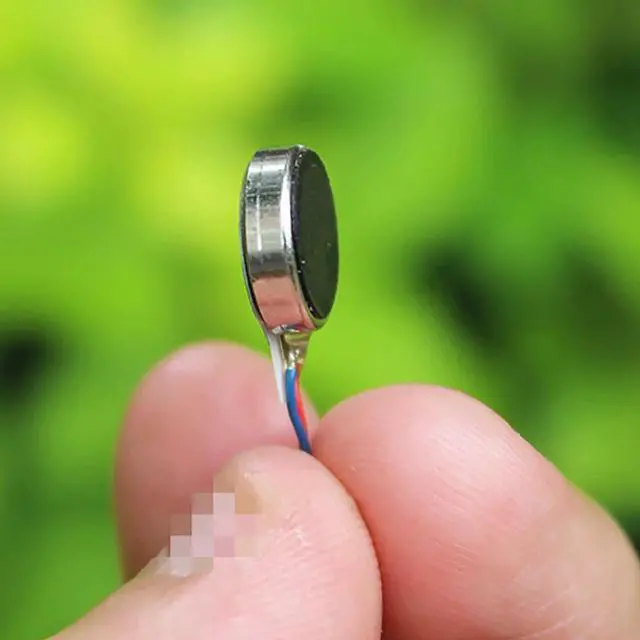 Alt view image 2 of 3 - Button Vibration Motor Ultra-thin Fat 3.7V DC Small Micro Patch Button Vibrating Motor for Mobile Phone 10mm Diameter