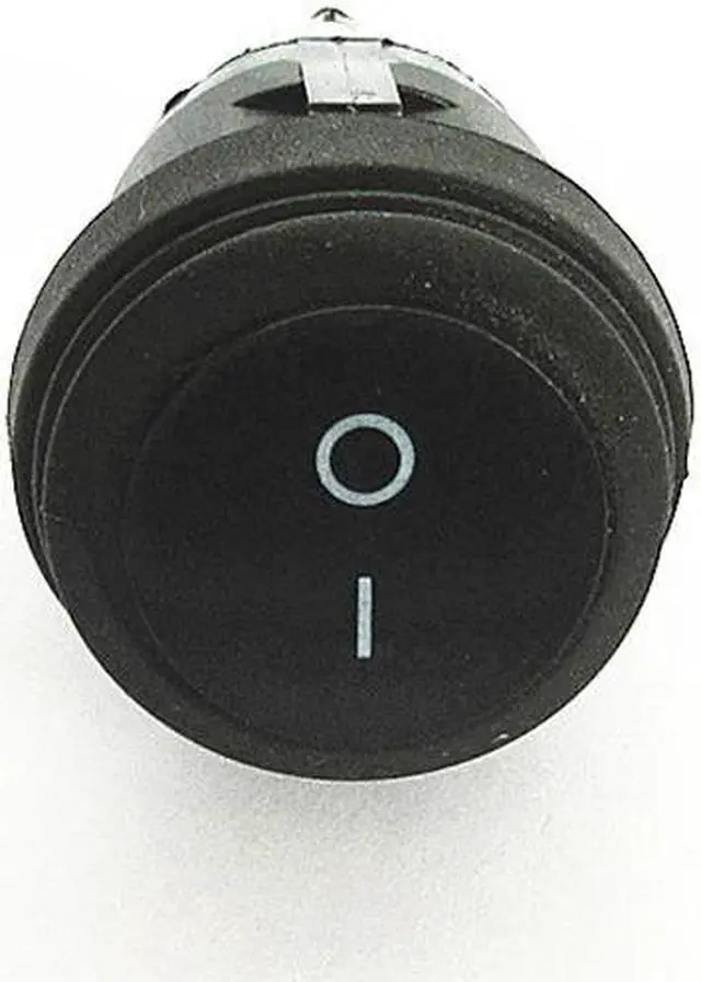 Alt view image 2 of 5 - 1PC 22MM Latching Rocker Switch Power circular Switch ON-OFF 2 Pins With Light 6A 250V AC KCD1