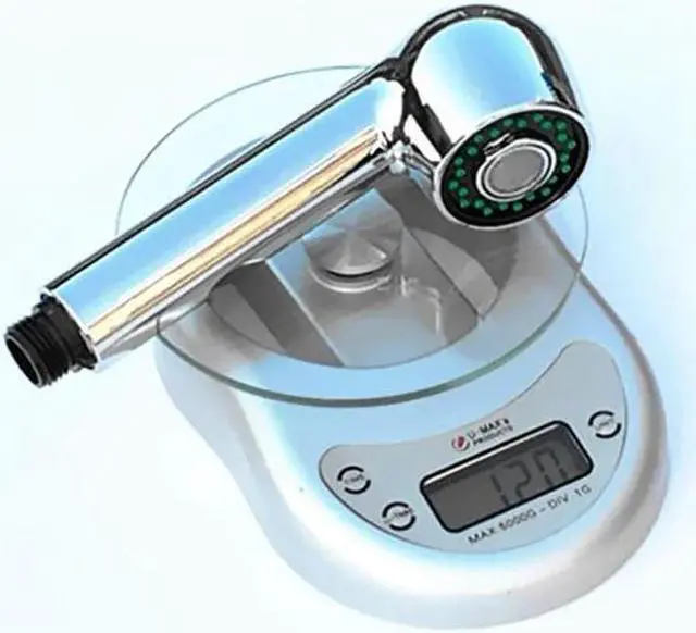 Alt view image 5 of 5 - Bathroom Kitchen Faucet Pull-Out Spray Head G1/2 Replacement Part, 2 Functions Kitchen Sink Faucet Sprayer Head Polished Chrome