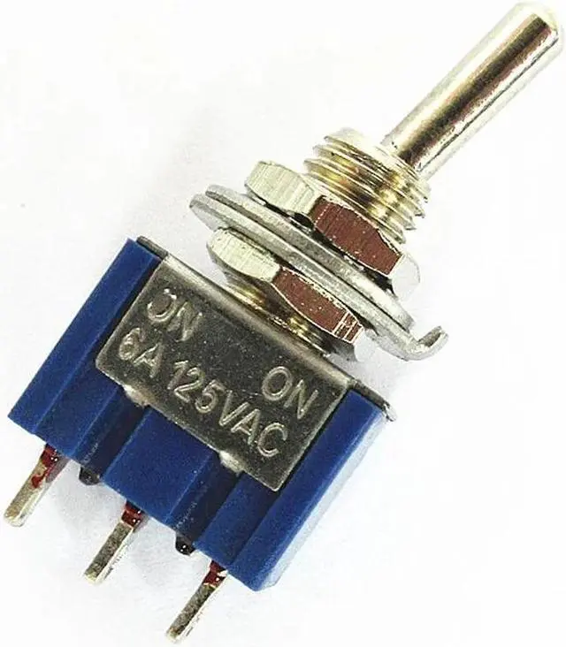 Alt view image 2 of 4 - 2 pc AC ON-ON SPDT 3step 2 Position Lever Switch 6A 125 v /3A 250V