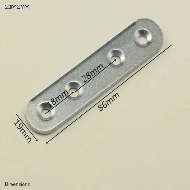 Main image of 5pcs/set 86x19mm Corner Brackets ,furniture connector, 180 degree angle code flat-shape