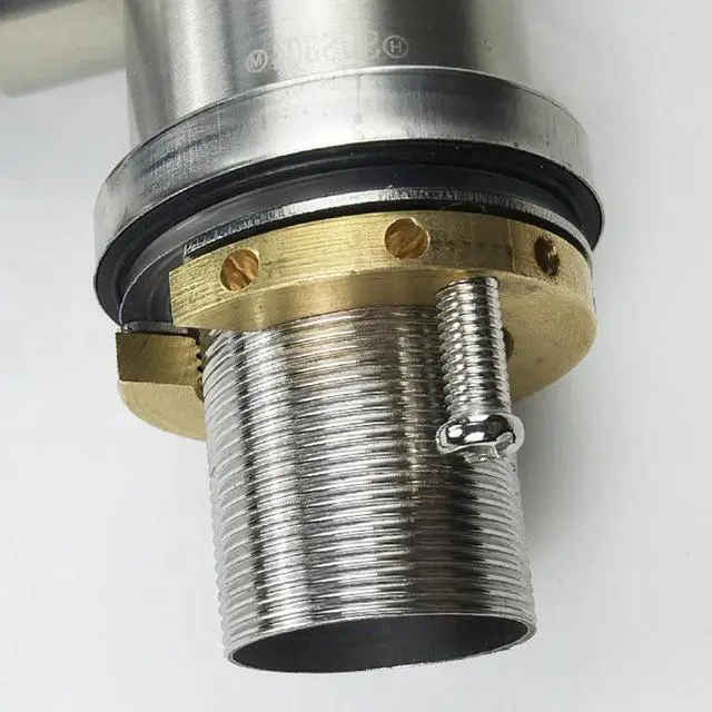 Alt view image 4 of 5 - 1PC Brass C Type Tap FaucetKitchen Basin Tool Set Fastening Circlip Washer Accessory Anti-Loosing Nut Cap Fixing Fitting Kit