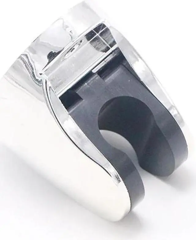 Alt view image 2 of 5 - Chrome Adjustable Bathroom Shower Base Holder Adjustable Hose Wall Mount Head Stand Bracket Shower Bracket