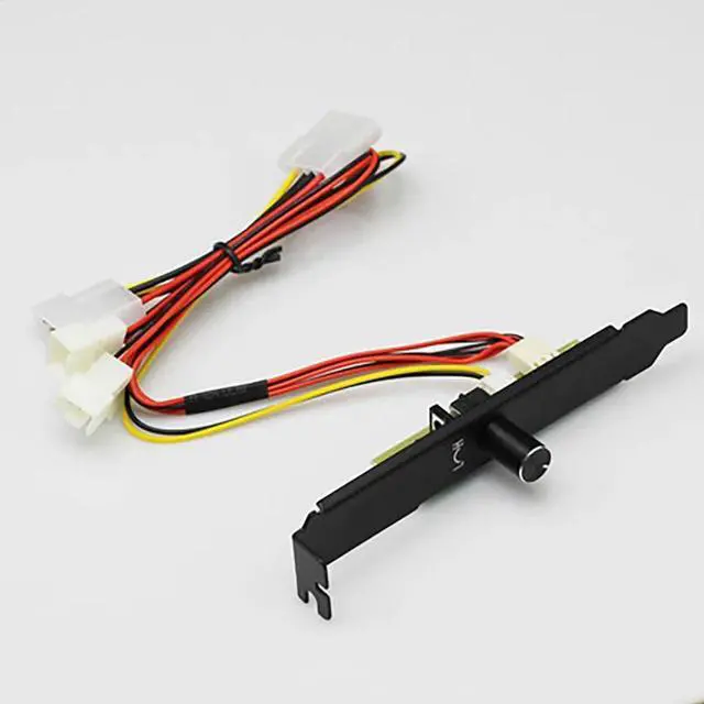 Alt view image 6 of 6 - 3 Channels Computer Case Fan Speed Controller PCI Bit Cooling Fan Temperature Controller, Adjustable Hand Speed Fan Hub Module