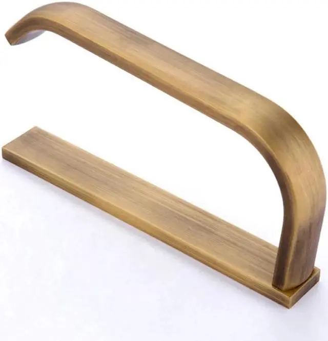 Alt view image 5 of 6 - Antique Copper Toilet Paper Holder Rack Hotel Bathroom Roll Tissue Hanging Bar European Style Brass Paper Towel Shelf Decoration