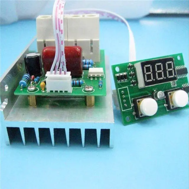 Alt view image 3 of 3 - 10000w SCR digital voltage regulator, electric oven dimming, speed, temperature, high power AC 220V thermostat