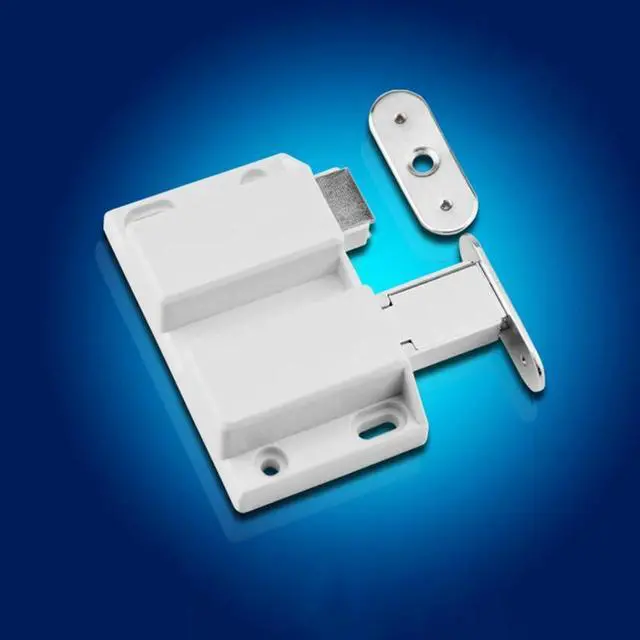 Alt view image 5 of 6 - Silent Double Door Cabinet Door Catch Stopper Push-type Rebounder Square Push to Open Touch for Cupboard Furniture Hardware