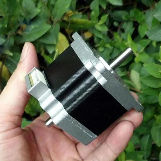 Alt view image 2 of 5 - 4-lead 57 Stepper Motor 57mm 2.8A 6.57mm/6.35mm diame CNC Laser Grind Foam Plasma Cut