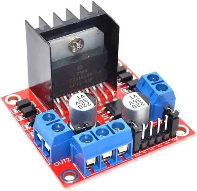 Alt view image 2 of 6 - L298N DC Motor Driver Board Module, Double Channel H Bridge Stepper Motor rive Controller Board Module For Robot Smart Car