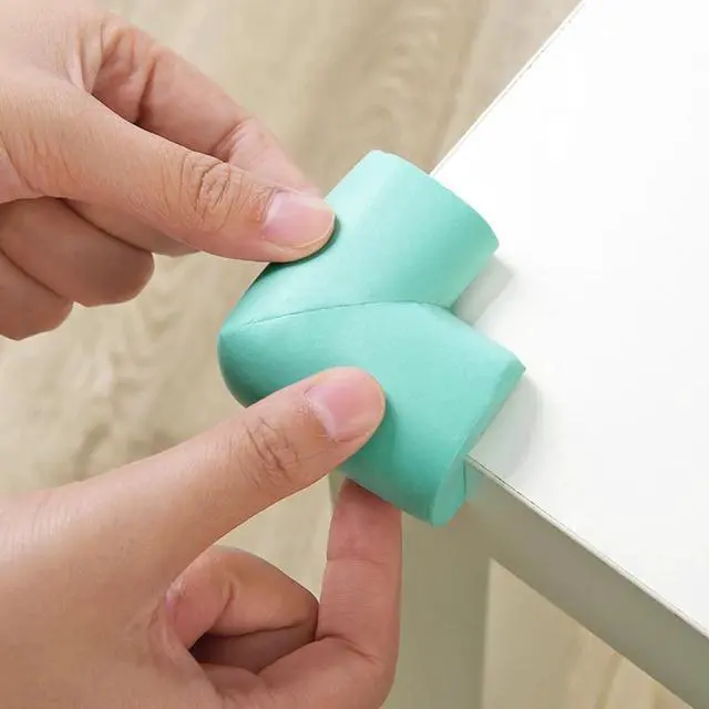 Alt view image 4 of 5 - 4PCS/Set Pre-Taped Table Corner Protector, Child Safety Furniture Bumper, Sharp Corner Cushions Corner Guards & Edge Protectors