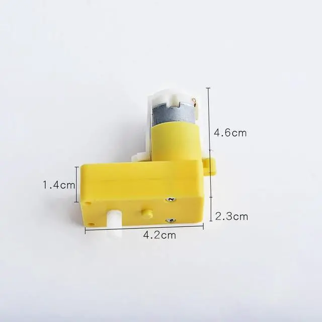 Alt view image 2 of 6 - L Shape Motor DC Gear Motor 6V 3V ABS Mini Stable Geared Motor Strong Magnetic Motor For Robot Remote Control Car 110/180/250rpm