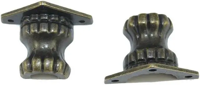 Main image of 4pcs/lot Bronze Wood Box Box Feet Wood Case Corner Protector Decorative Furniture Legs for DIY Jewelry Chest Gift Box Wood Box