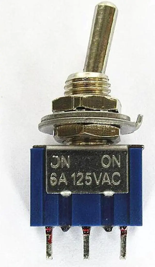 Alt view image 3 of 4 - 2 pc AC ON-ON SPDT 3step 2 Position Lever Switch 6A 125 v /3A 250V
