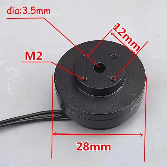 Alt view image 6 of 6 - Double Ball Bearing 2204 Micro BTZ Motor Drone/Phone/Camera/Model Airplane Outer Rotor Brushless Motors 260KV 12N14P DC12V