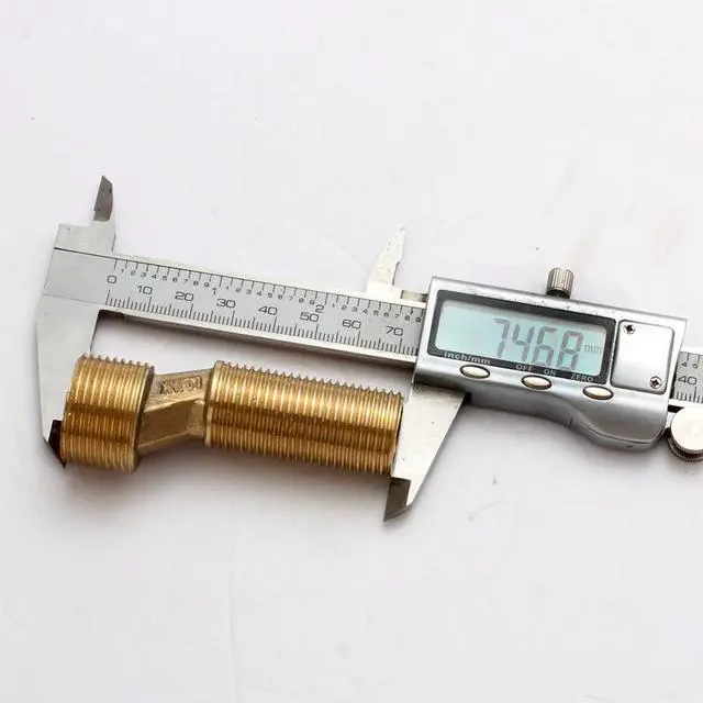 Alt view image 4 of 5 - Copper Bathroom Shower Bathtub Faucet Mixing Valve Faucet Distance Increased Eccentric Angled Change Curved Foot Bend Fittings