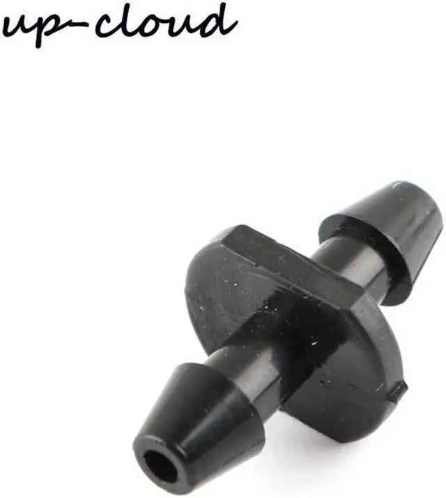 Main image of 100pcs UP-CLOUD 1/8" Barbed Double Way Connector 3/5mm Garden hose Micro Irrigation System Watering Tube Joint Pipe Adapter
