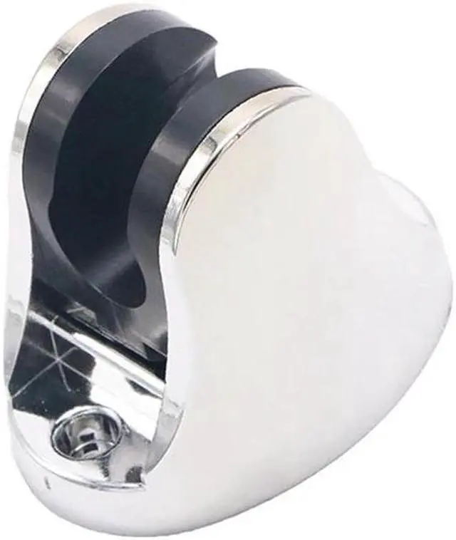 Main image of Chrome Adjustable Bathroom Shower Base Holder Adjustable Hose Wall Mount Head Stand Bracket Shower Bracket