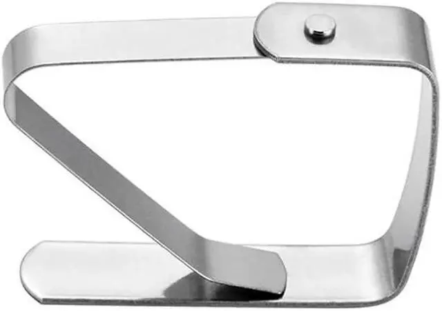 Alt view image 2 of 5 - 4PCS/Lot Adjustable Tablecloth Clips Stainless Steel Table Cover Clamps Table Cloth Clips for Kitchen Restaurant Picnic Tables
