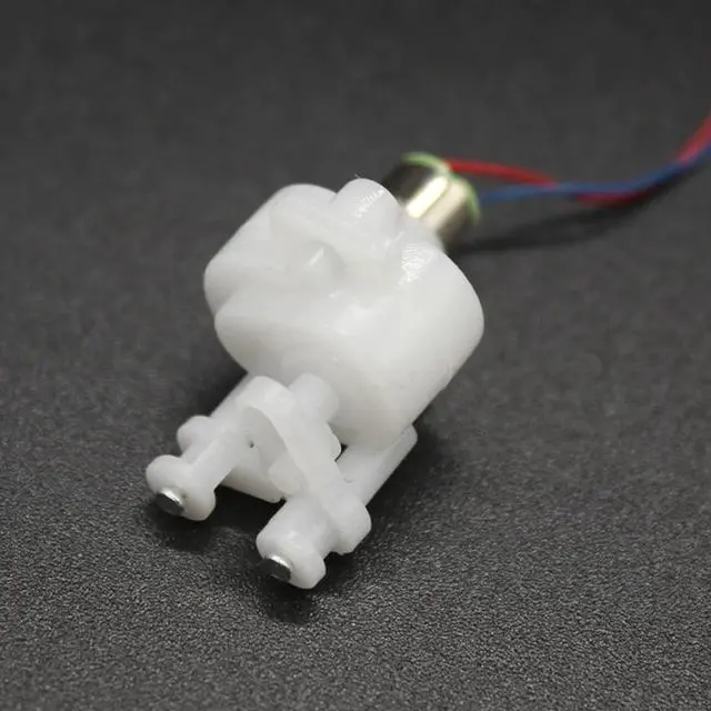 Alt view image 4 of 5 - White 612 Gear Motor Left and Right Swing Motor DC1.5-6V Mini DC Hollow Cup Slow Speed Motor with Swing Arm DIY Toy Accessories