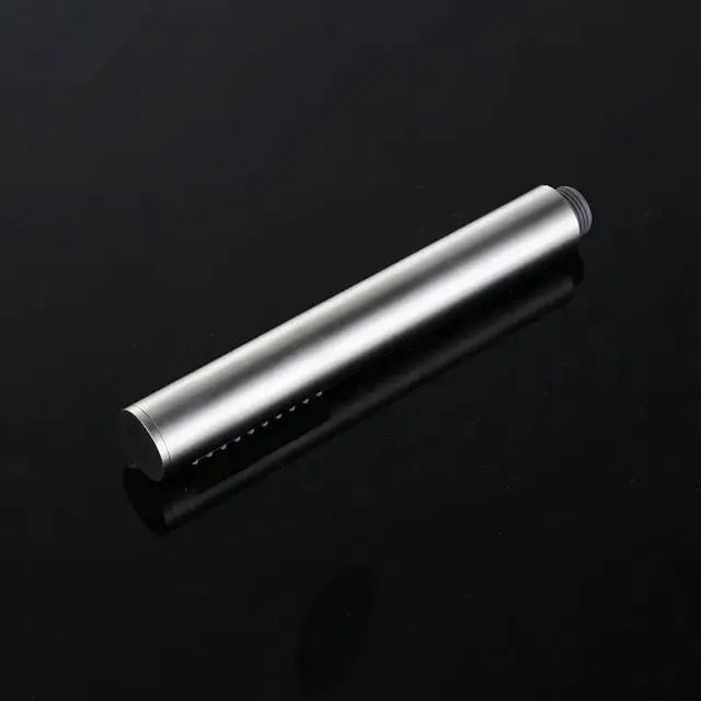 Alt view image 3 of 3 - Bathroom Single Function Round Handheld Shower Head with Rub Clog-free Nozzles, Brushed Stainless Steel