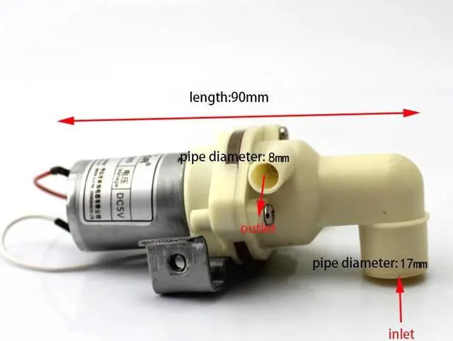 Alt view image 5 of 5 - 365 mini DC Water Motor pump Submersible Water Pump DC 5V 3W centrifugal pump micro motor for fish tank DIY Pumping motor