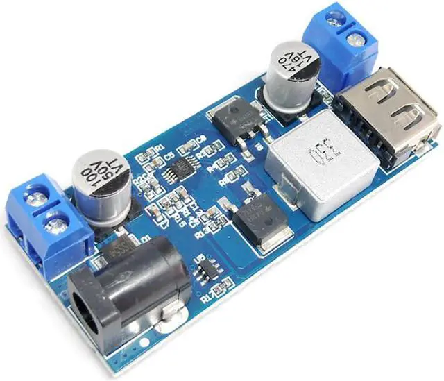 Alt view image 3 of 6 - Step Down Voltage Regulator DC 9V-36V 24V/12V to 5V 5A Voltage Reducer Transformer Module Board with USB Port, LED Light