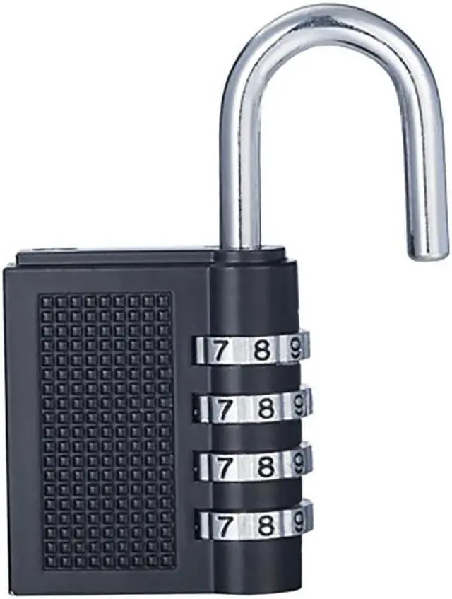 Alt view image 5 of 6 - 3 Digit Resettable Combination Password Lock Gym Cabinet Locker Zinc Alloy Travel Suitcase Business Luggage Safety Code Lock