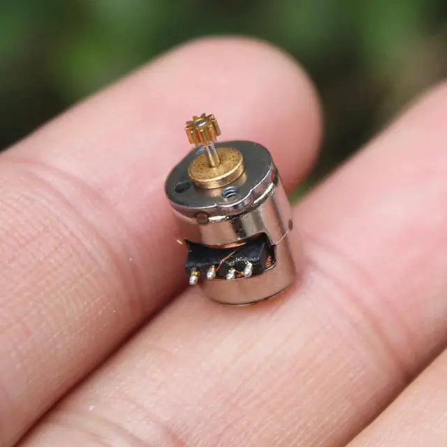 Alt view image 5 of 5 - 10PCS/Set 8mm Stepper Motor Micro Two-phase Four-wire Stepper Motor Stepping motor with 9 Teeth Gear, Shaft Diameter 0.8mm