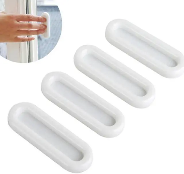 Main image of 4pc/set  Self-adhesive Safety Door handle Cabinet Knobs Furniture Handles Pull for Kitchen Cupboard Drawer Accessory
