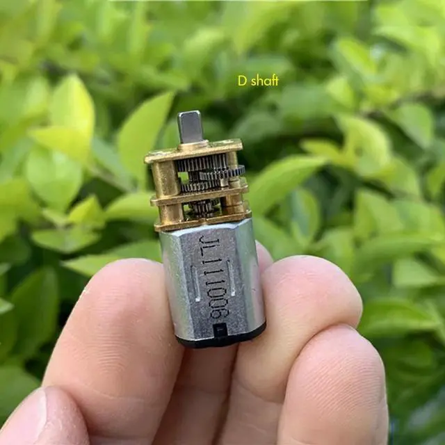 Alt view image 3 of 6 - GA12-N20 Short-axis Miniature Geared Motor 3V 6V Low Speed Full Metal Gearbox Motor for Electronic Door Lock, Shaft Diameter 3mm