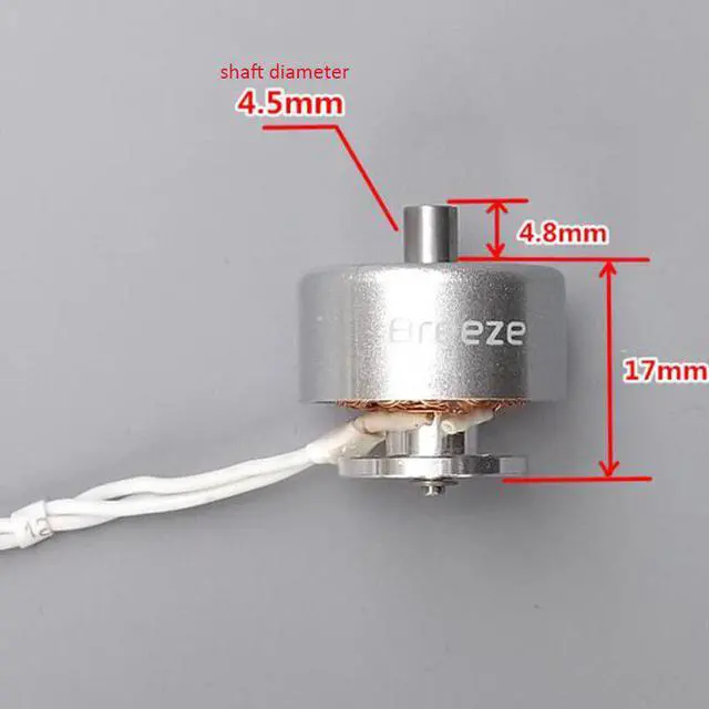 Alt view image 4 of 5 - 2206 1800KV Brushless Motor for Drone, RC Airplane Fixed Wing Crossing Machine Shaft Diameter 4.5mm DIY Models Brushless Motor