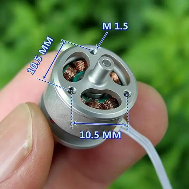 Alt view image 5 of 6 - Micro PTZ Brushless Motor with Double Ball Bearing, NdFeB High-strength Magnetic, Three-phase DC Brushless Motor for Drone