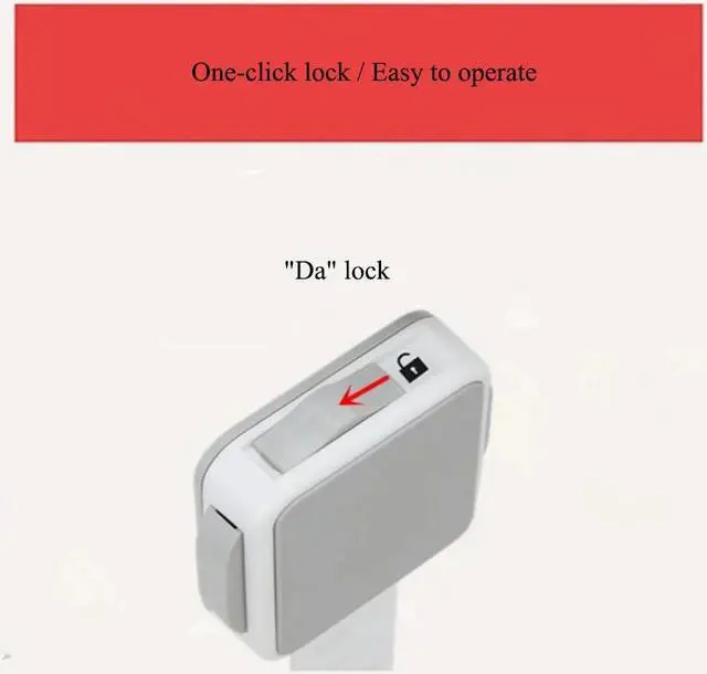 Alt view image 6 of 6 - ABS Multi-function Refrigerator Drawer Locks Child Safety Cabinet Lock Baby Kids Protection Safety Lock Door Stops 220*45*15mm