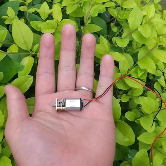 Alt view image 6 of 6 - Steel Gear N20 Mini Precision DC Geared Motor D-Axis Speed Reduction Motor 5V Gear Motor 47rpm/Min Gear Motor Worm