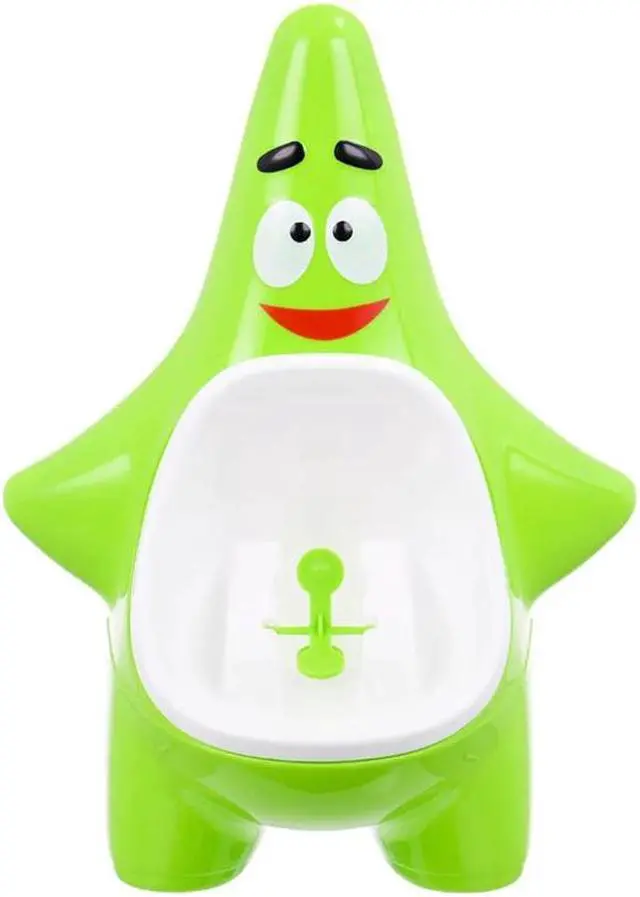 Alt view image 4 of 5 - Baby Boy Wall-Mounted Hook Penguin Starfish Shape Toilet, Infant ChildVertical Stand Peeing Training Urinal,Kid Bathroom Urinal