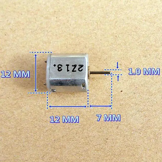 Alt view image 6 of 6 - N10 Precision Micro Motor with Metal Brush DC 6V-7.2V 27000-32500rpm, Medium and Strong Magnetic Motor Shaft Diameter 1mm