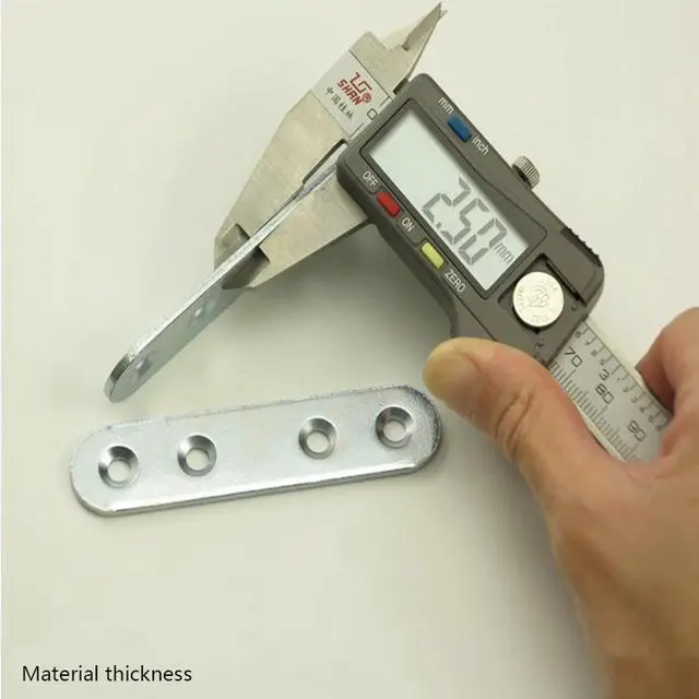 Alt view image 2 of 3 - 5pcs/set 86x19mm Corner Brackets ,furniture connector, 180 degree angle code flat-shape