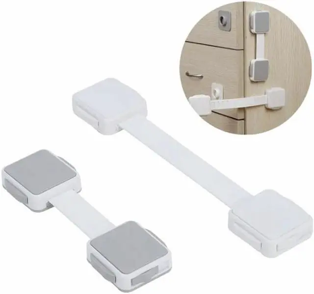 Main image of ABS Multi-function Refrigerator Drawer Locks Child Safety Cabinet Lock Baby Kids Protection Safety Lock Door Stops 220*45*15mm