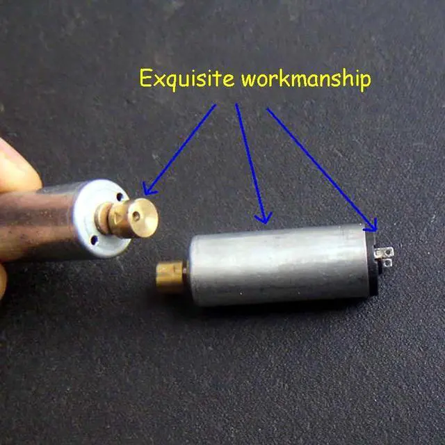 Alt view image 5 of 6 - DC3-6V 30-90ma 15ohms N60 Micro Vibration Motor Long Body Precision Copper Head Vibrating Motor Good Vibration Effect