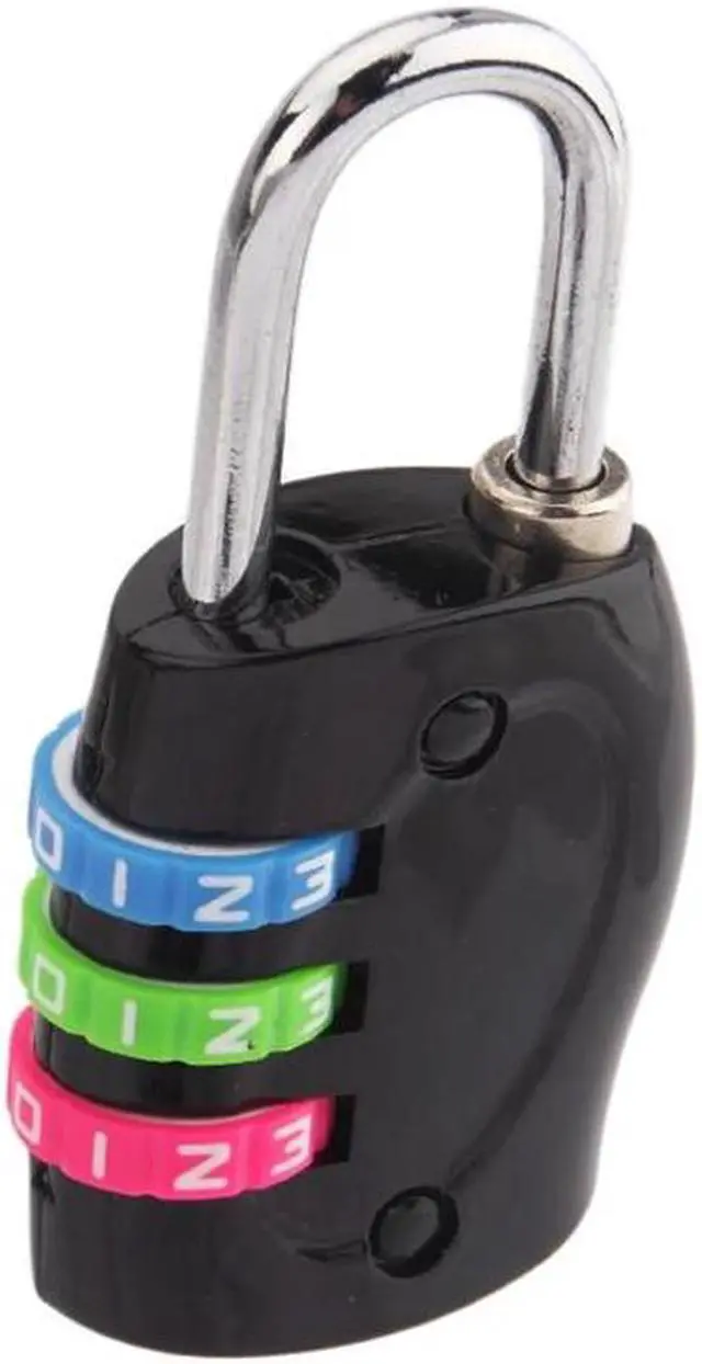 Alt view image 4 of 6 - 3 Digit Number Combination Password Lock Travel Luggage Suitcase Sedurity Code Lock Multi-functional Colored Padlock 62mm*33mm