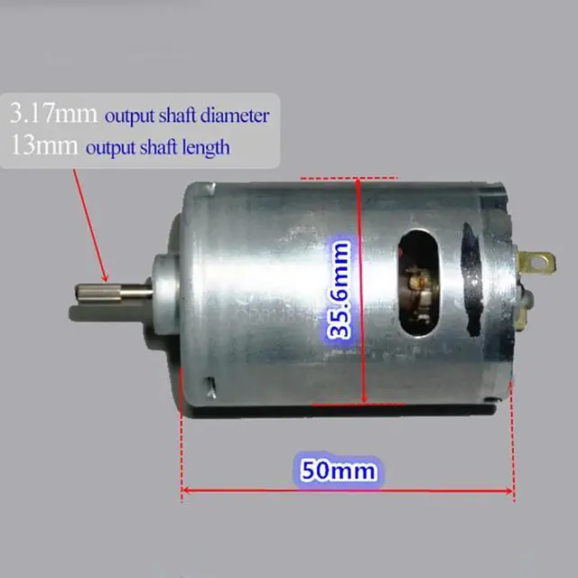 Alt view image 5 of 6 - RS540-7516 5-8V high speed DC motor, for boat car model dynamic electric powerful tool vacuum cleaning machine