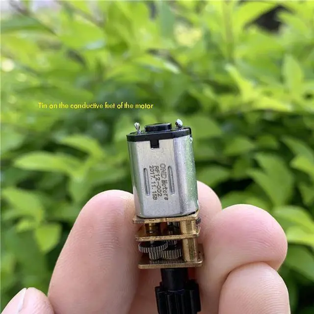 Alt view image 5 of 6 - GA12-N20 DC Geared Motor, D Shaft with Plastic 10-teeth Gear, Precision Gear Box  Motor 3V 6V for Electronic Door Lock