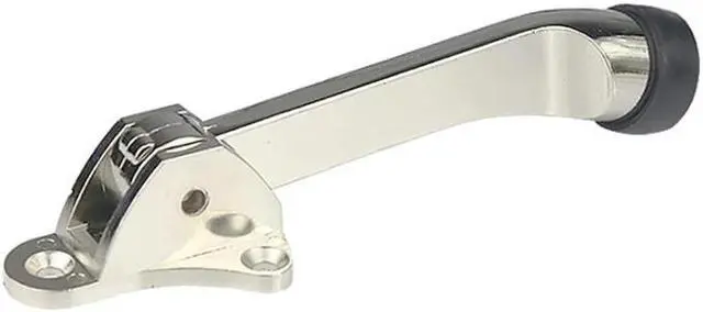 Alt view image 2 of 5 - Hardware Kickdown Door Stop, Door Stopper Hinge, Non-Slip Rubber, Metal Door Stopper Holder, Anti-collision, Zinc Alloy