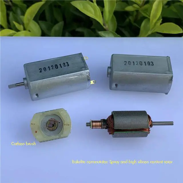 Alt view image 3 of 6 - 180 DC Micro Motor D-axis Toy Model Carbon Brush Motor 3V-7.4V Small Electric Drill Accessories DIY Motor, Shaft Diameter 2 mm