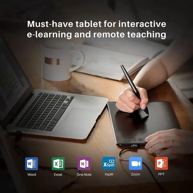 Alt view image 6 of 7 - Huion Inspiroy H640P Graphics Drawing Tablet Android Support with Battery-Free Stylus and 8192 Pressure Sensitivity