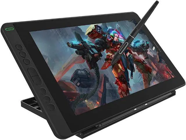 Alt view image 2 of 7 - 2020 HUION Kamvas 13 Android Support Graphics Drawing Tablet Monitor with Full Laminated Screen Battery-Free Stylus 8192 Pressure Sensitivity Tilt 8 Express Keys Adjustable Stand -13.3 inch, Black