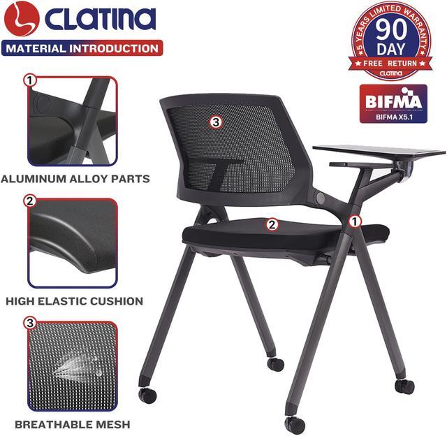 CLATINA Office Reception Guest Chair Mesh Back Stacking with